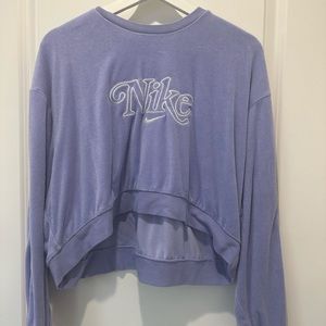Nike Retro Cropped Long Sleeve (Purple)